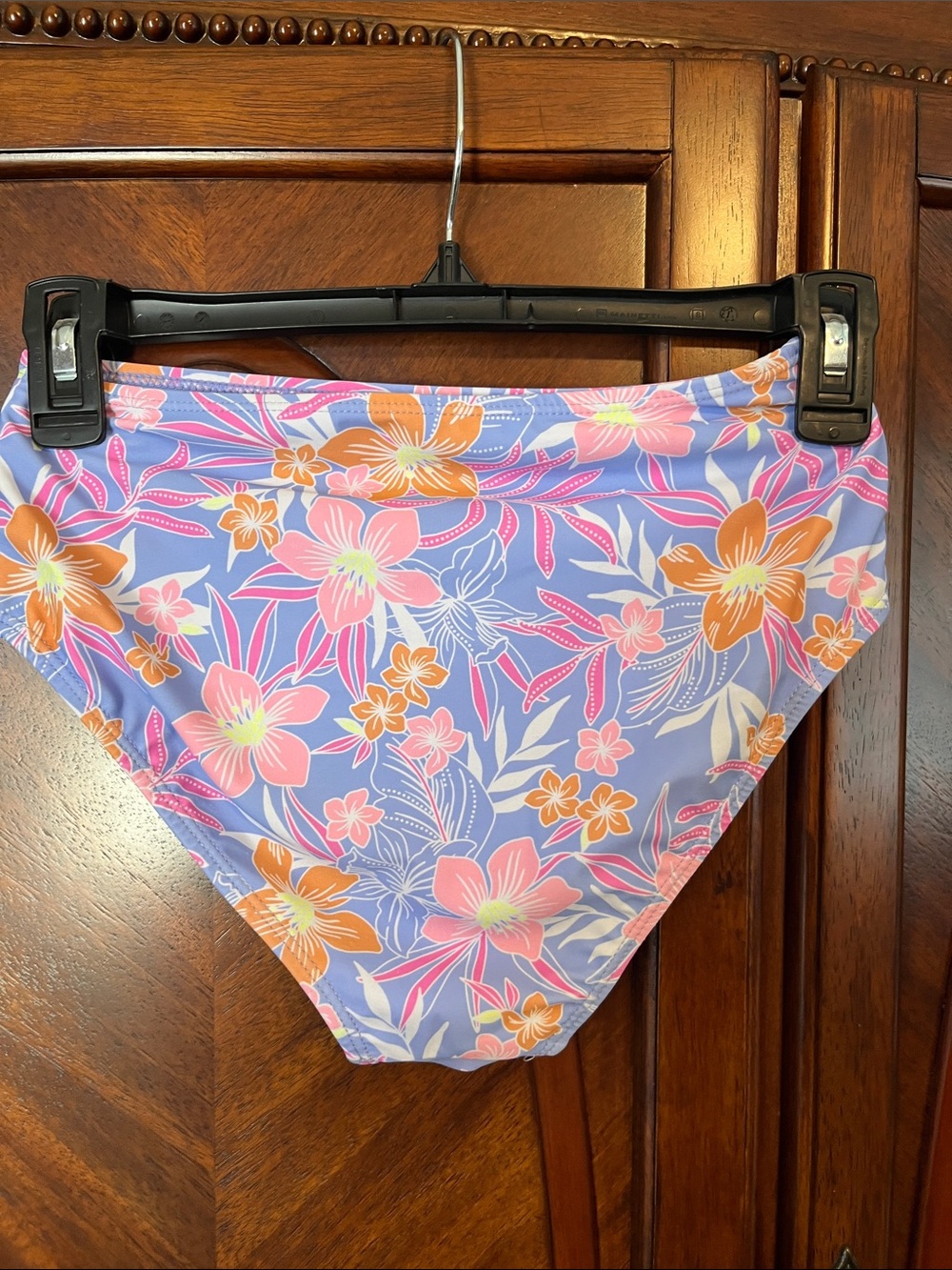 Hurley Girls Lavender Pink and Orange Floral 2 Piece Swim Set - Picture 6 of 12